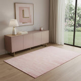 4' X 6' Pink Abstract Area Rug