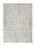4' X 6' Ivory and Black Geometric Area Rug