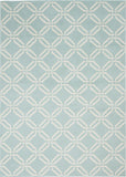 4' X 6' Beige and Green Trellis Area Rug