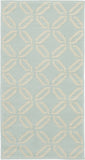 2' X 4' Beige and Green Trellis Area Rug