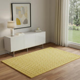 4' X 6' Gold Wool Area Rug