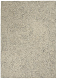 4' X 6' Beige and Gray Wool Abstract Geometric Area Rug