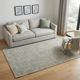 5' X 7' Gray Wool Geometric Area Rug