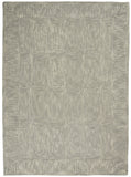 4' X 6' Gray Wool Geometric Area Rug