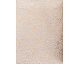 5' X 7' Beige and Gold Faux Fur Abstract Shag Non Skid Area Rug