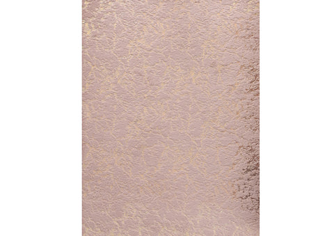 2' X 3' Pink and Gold Faux Fur Abstract Shag Non Skid Area Rug