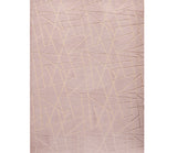 2' X 3' Pink and Gold Faux Fur Abstract Shag Non Skid Area Rug