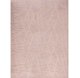 5' X 7' Pink and Gold Faux Fur Abstract Shag Non Skid Area Rug