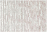 10' Beige Off White And Pink Abstract Washable Runner Rug