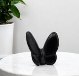 3" Black Crystal Butterfly Figurine Tabletop Sculpture