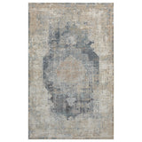 2' X 3' Beige and Gray Medallion Area Rug