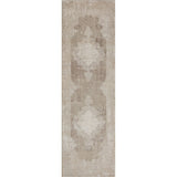 8' Ivory Medallion Runner Rug