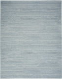 8' X 10' Aqua Washable Area Rug