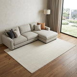 8' X 10' Ivory and Gray Geometric Area Rug