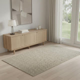 4' X 5' Latte Wool Area Rug