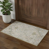 3' X 5' Blue Floral Area Rug