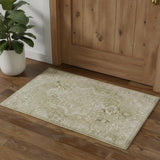 2' X 4' Cream Floral Area Rug