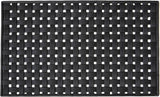 18" X 30" Black Rubber Weave Outdoor Door Mat