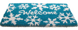 3' X 5' Purple And Blue Floral Washable Indoor Outdoor Area Rug