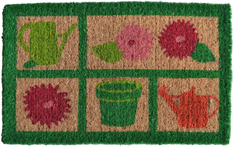 8' X 10' Yellow And Ivory Geometric Washable Indoor Outdoor Area Rug