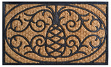 Set of Two 20" Golden Brown Geometric Throw Pillows
