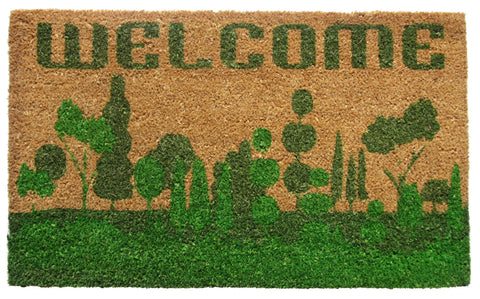 6' Blue Hand Woven Round Rug