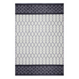 4' X 6' Gray Geometric Indoor Outdoor Area Rug