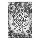 4' X 6' Black Indoor Outdoor Area Rug