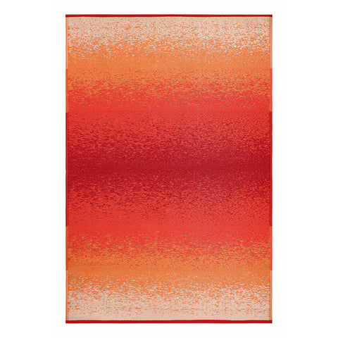 6' X 9' Orange Indoor Outdoor Area Rug