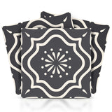 12" X 12" Burst Gray and White Peel and Stick Removable Tiles