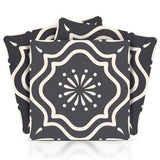 12" X 12" Burst Gray and White Peel and Stick Removable Tiles