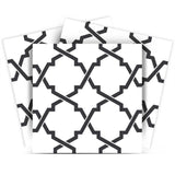 12" X 12" Black and White Prism Peel and Stick Removable Tiles