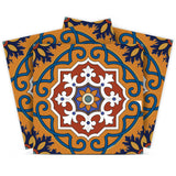 12" X 12" Brown and White Old World Ole Peel and Stick Tiles