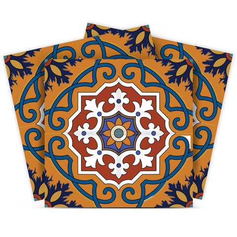 12" X 12" Brown and White Old World Ole Peel and Stick Tiles