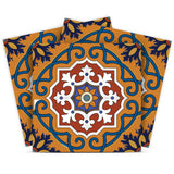 12" X 12" Brown and White Old World Ole Peel and Stick Tiles