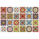 12" X 12" Multi-color Mediterra Mosaic Peel and Stick Tiles