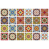 12" X 12" Multi-color Mediterra Mosaic Peel and Stick Tiles
