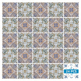 12" X 12" Blue Mia Peel And Stick Removable Tiles