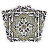 12" X 12" Olive Green Vintage Aegean Removable Peel and Stick Tiles