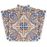 12" X 12" Blue Taupe Nova Removable Peel and Stick Tiles