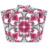 12" X 12" Rosa Pink Lea Removable Peel and Stick Tiles