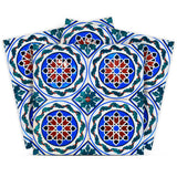 12" X 12"  Blue and Green Augustine Removable Peel and Stick Tiles