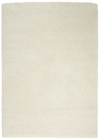 5' X 7' Ivory Shag Area Rug