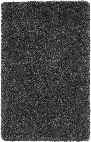 3' X 4' Gray Shag Area Rug