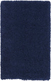 3' X 4' Blue Shag Distressed Area Rug