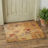 2' X 3' Beige Red And Orange Floral Area Rug