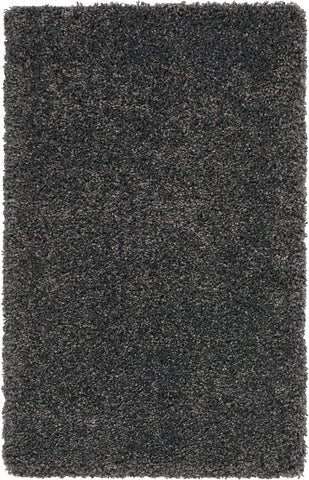3' X 5' Gray Shag Area Rug