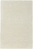 3' X 5' Ivory Shag Distressed Area Rug