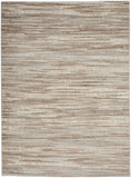 4' X 6' Ivory and Gray Abstract Non Skid Area Rug