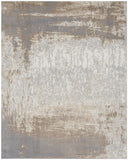 8' X 10' Gray and Ivory Abstract Non Skid Area Rug
